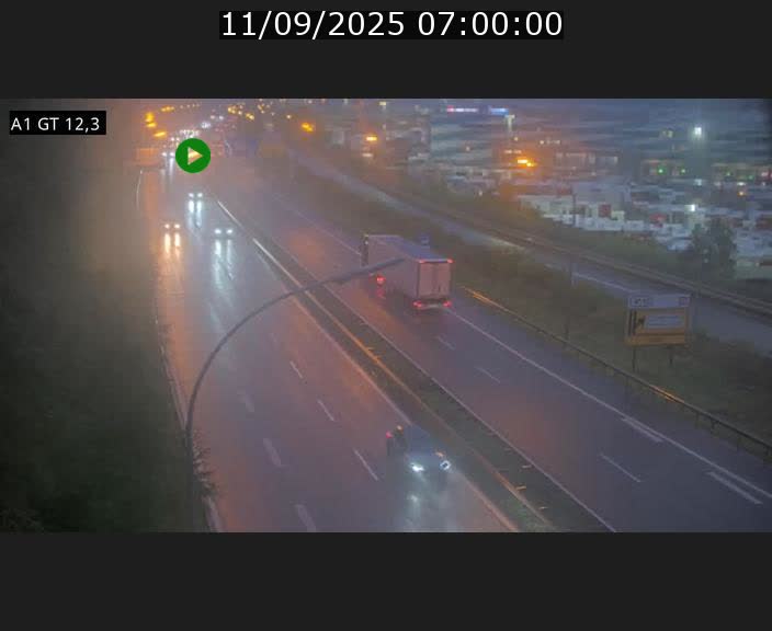 Traffic live webcam Luxembourg Senningerberg - A1 direction Allemagne - BK 12.3