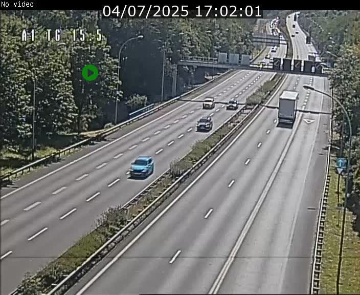 Traffic live webcam Luxembourg Munsbach - A1 direction Luxembourg - BK 15.5