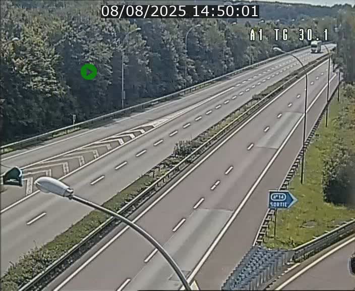 Traffic live webcam Luxembourg Grevenmacher - A1 direction Luxembourg - BK 30.1