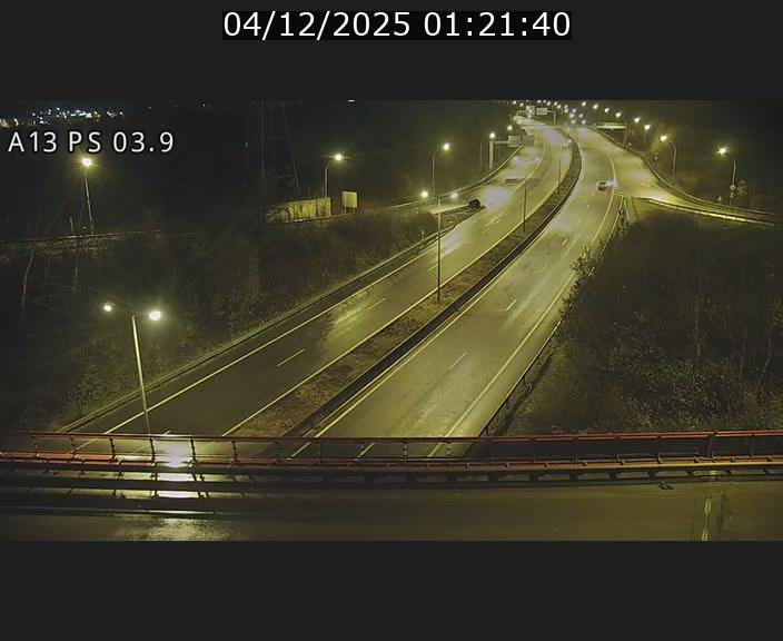 Traffic live webcam Luxembourg Differdange - A13 direction Esch-sur-Alzette - BK 3.9