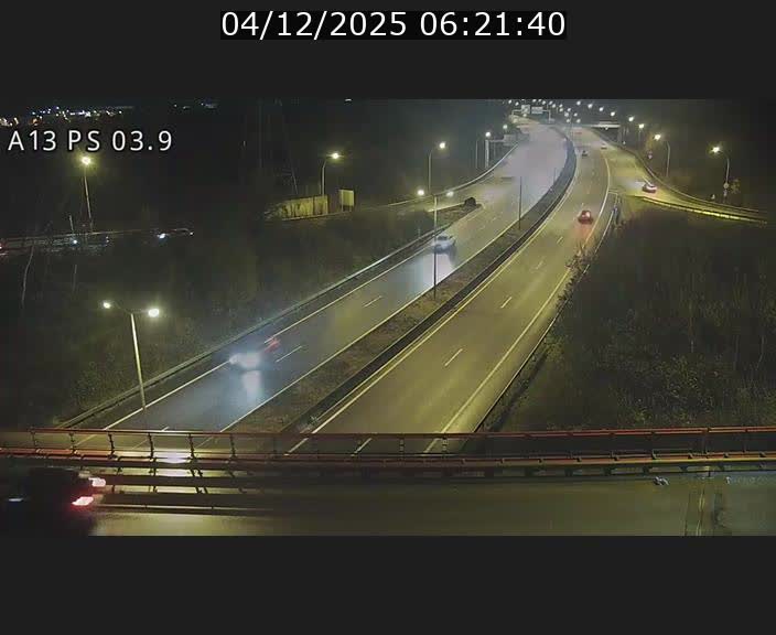 Traffic live webcam Luxembourg Differdange - A13 direction Esch-sur-Alzette - BK 3.9