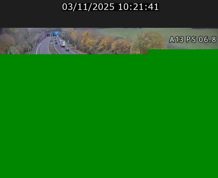 Traffic live webcam Luxembourg Ehlerange - A13 direction Esch-sur-Alzette - BK 6.8