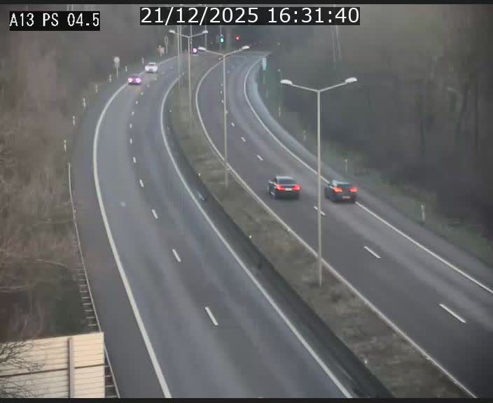 Traffic live webcam Luxembourg Differdange - A13 direction Esch-sur-Alzette - BK 4.5