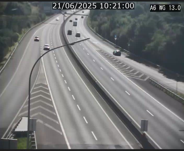 Traffic live webcam Luxembourg Mamer - A6 - BK 13 - direction Luxembourg/France/Allemagne