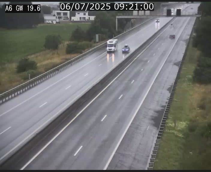Traffic live webcam Luxembourg - Steinfort - A6 - BK 19.6 - direction Belgique