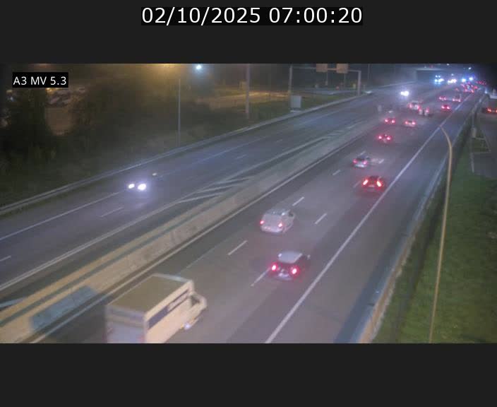 Webcam à l'Aire de Berchem au Luxembourg sur l'A3. Vue orientée vers la France