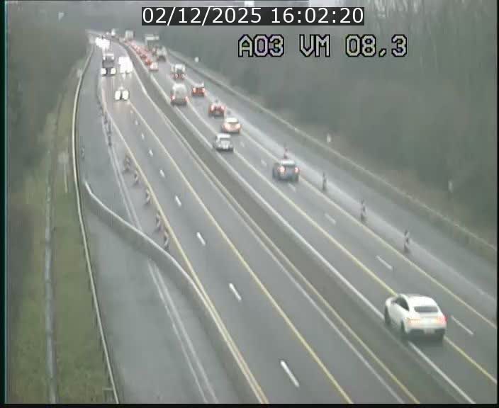 Traffic live webcam Luxembourg Bettembourg - A3 - BK 8.3 - direction France