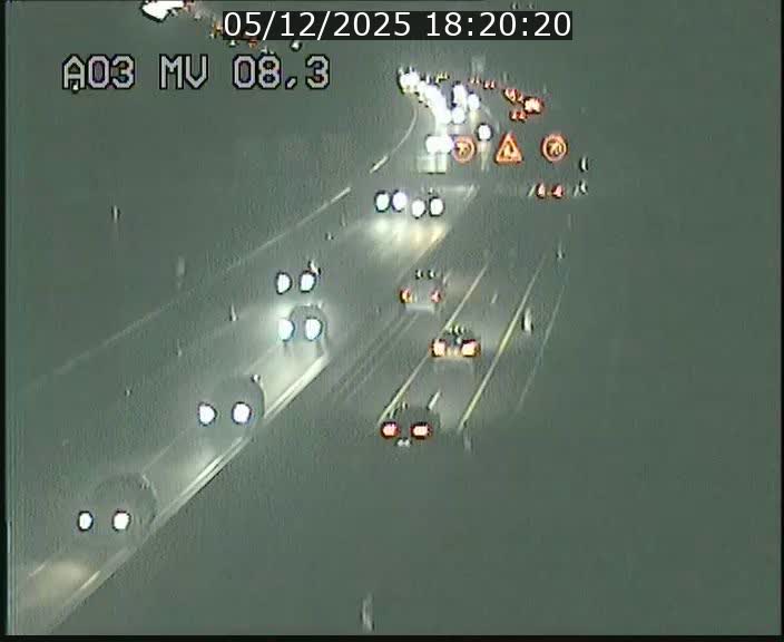 Webcam Autoroute après la Croix de Bettembourg en direction de Luxembourg sur l'A3