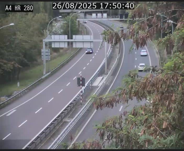Webcam traffic A4 Luxembourg - BK 0.2 - P+R Bouillon (direction Luxembourg)