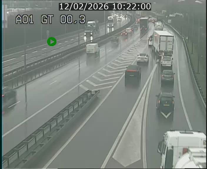 Traffic live webcam Luxembourg Croix de Gasperich - A1 direction Kirchberg - BK 0.3