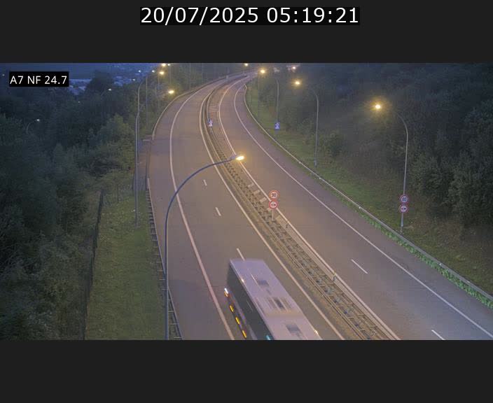 Caméra trafic Luxembourg - A7, Schieren direction Mersch