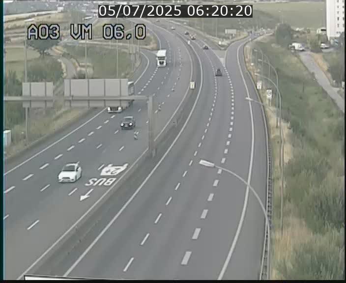 Traffic live webcam Luxembourg Aire de Berchem - A3 - BK 6 - direction France