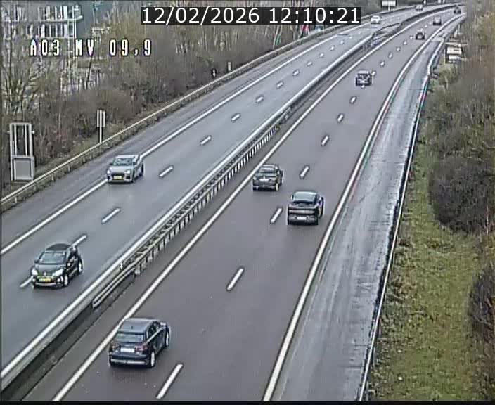 Webcam Autoroute à la Croix de Bettembourg - A3 - BK 9.9 - direction Luxembourg-Ville
