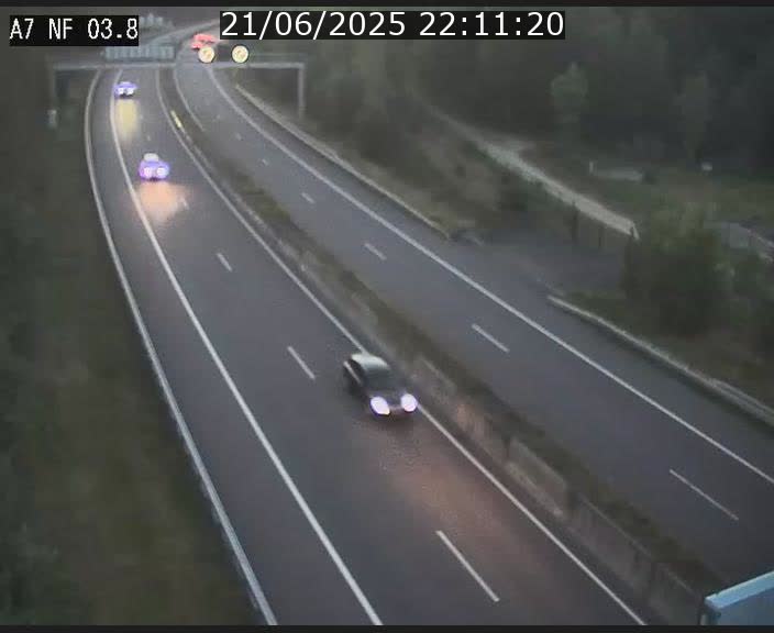 Webcam autoroute A7 au Luxembourg à la sortie du Tunnel Stafelter vers le Nord