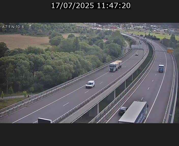 Caméra trafic Luxembourg - A7, Tunnel Gousselerbierg, sortie sud, direction rond-point Lorentzweiler (BK 10.8)