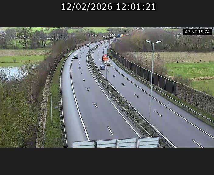 Caméra trafic Luxembourg - A7, Tunnel Mersch, entrée nord, direction Lorentzweiler