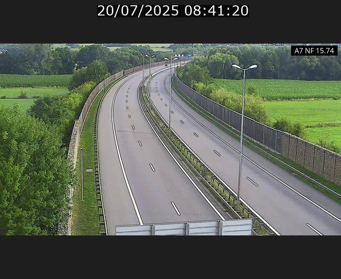 Caméra trafic Luxembourg - A7, Tunnel Mersch, entrée nord, direction Lorentzweiler