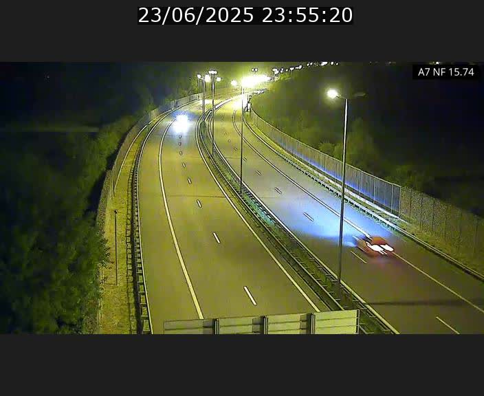 Caméra trafic Luxembourg - A7, Tunnel Mersch, entrée nord, direction Lorentzweiler