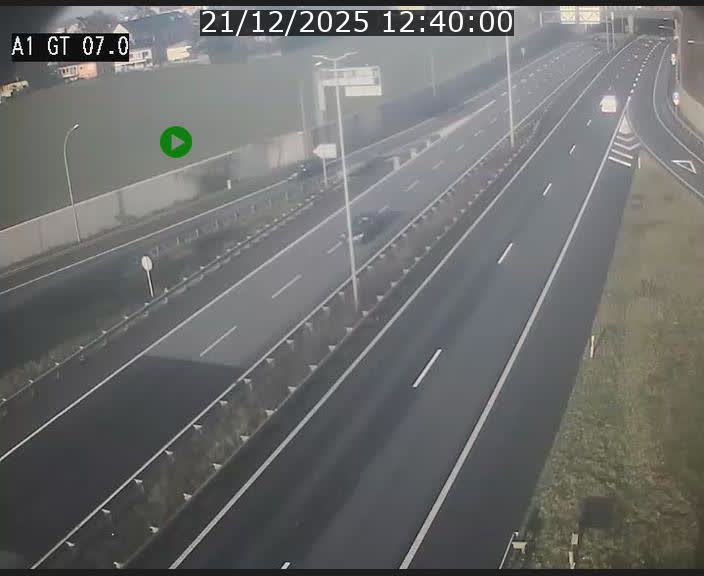 Traffic live webcam Luxembourg Cents - A1 direction Kirchberg - BK 7