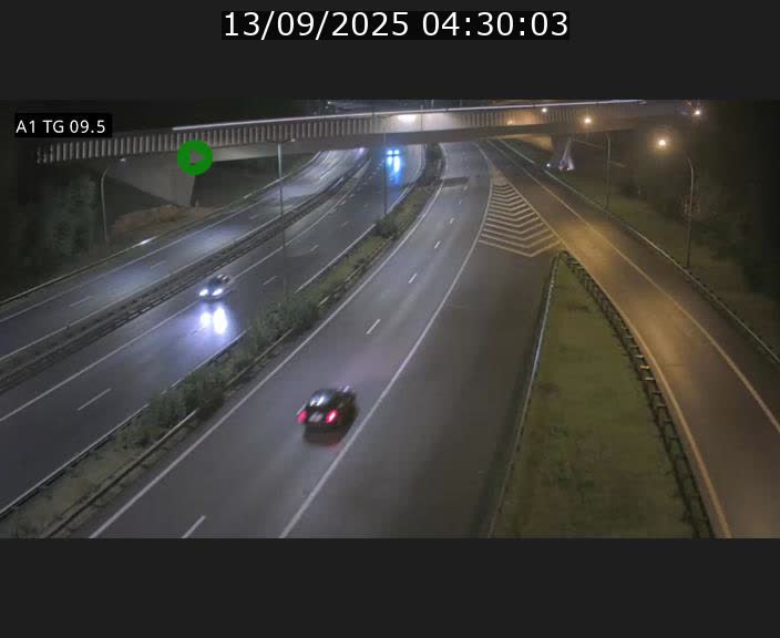 Traffic live webcam Luxembourg Jonction Grünewald - A1 direction Luxembourg-ville - BK 9.5