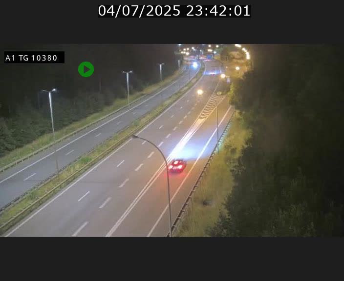 Traffic live webcam Luxembourg Senningerberg - A1 direction Luxembourg Kirchberg - BK 10.3