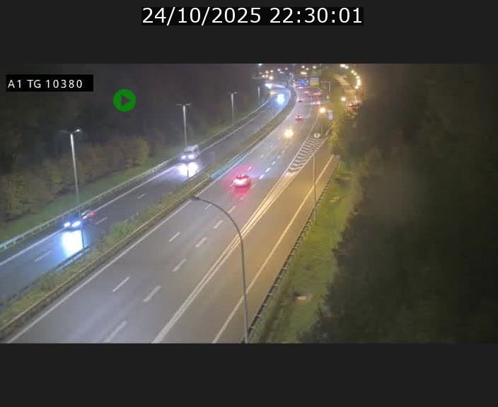 Traffic live webcam Luxembourg Senningerberg - A1 direction Luxembourg Kirchberg - BK 10.3