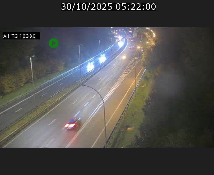 Traffic live webcam Luxembourg Senningerberg - A1 direction Luxembourg Kirchberg - BK 10.3