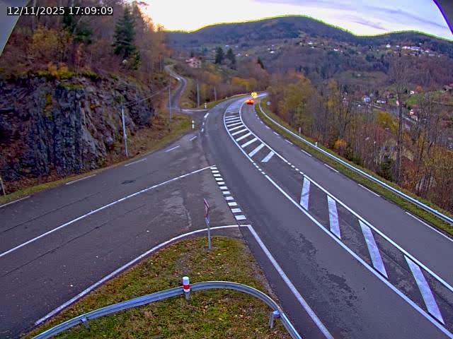 Caméra autoroute France - N66, col du Bussang direction Remiremont