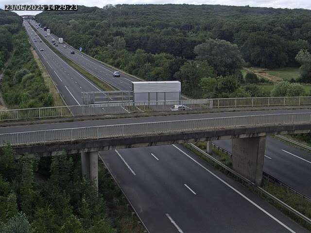 Caméra autoroute France - A31, Zoufftgen direction Luxembourg-ville, à la frontière entre la France et le Luxembourg