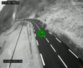 Webcam dans les Pyrénées Atlantique au niveau du col d'Urdos et du fort du Pourtalet sur la N134, en direction du Col et du tunnel du Somport, à 765 mètres d'altitude
