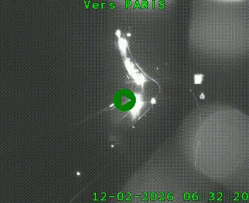 Caméra routière sur l'autoroute A20 à Bessines-sur-Gartempe. Vue orientée vers Paris