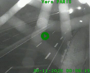 Caméra routière sur l'autoroute A20 à Saint-Hilaire-Bonneval, au sud de Limoges. Vue orientée vers Paris