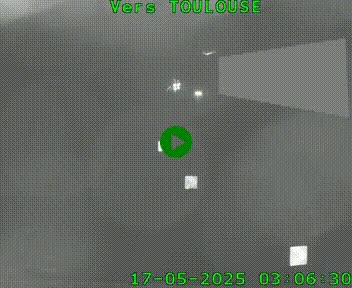 Caméra routière sur l'autoroute A20 à Noailles, en périphérie de Brive-la-Gaillarde. Vue orientée vers Toulouse