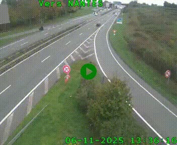 Webcam N147 au nord de Poitiers et à la jonction avec la A10