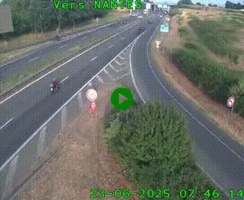 Webcam N147 au nord de Poitiers et à la jonction avec la A10