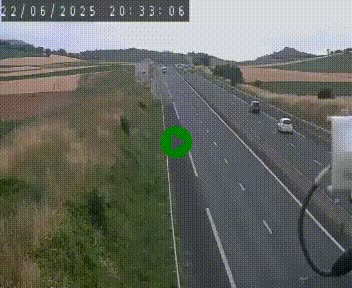 Caméra autoroute A75 à hauteur de Le Crest, en direction de Montpellier