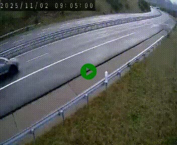 Caméra autoroute A75 à hauteur de la sortie 42 (Rodez, Laissac, Aire de l'Auvergne) située sur la commune d'Auberoques, près de Sévérac-le-Château