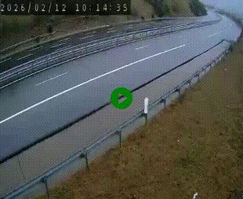Caméra autoroute A75 à hauteur de la sortie 42 (Rodez, Laissac, Aire de l'Auvergne) située sur la commune d'Auberoques, près de Sévérac-le-Château