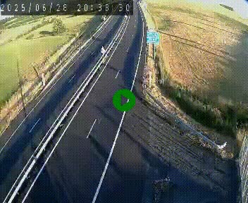 Caméra autoroute A75 à hauteur du col de la Fageole en direction de Clermont-Ferrand