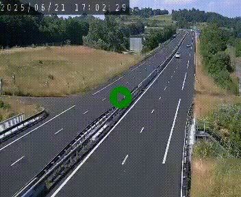 Caméra autoroutière France - A75, Coren, en direction de Montpellier