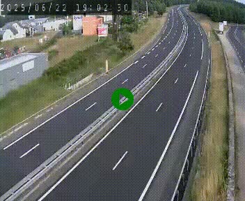 Caméra autoroute A75 à hauteur du col du rocher blanc en direction de Montpellier