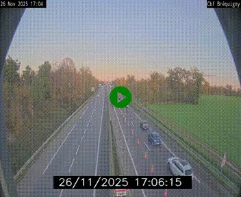 Webcam sur le périphérique de Rennes (N136) à hauteur du quartier Bréquigny, au sud de la ville