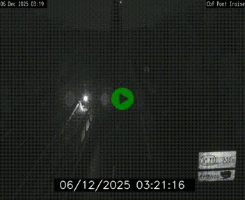 Webcam sur la N165 après le Pont de l'Iroise, à l'entrée de Brest