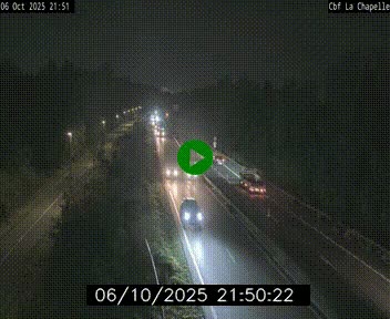 Webcam sur le périphérique de Nantes (N844) à hauteur de Porte de la Chapelle, au nord de la ville