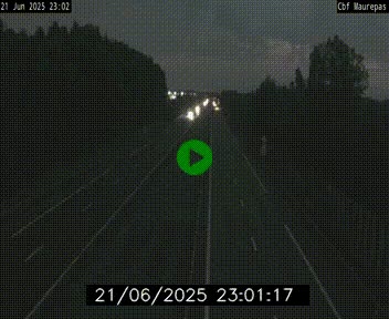 Webcam sur le périphérique de Rennes (N136) à hauteur de Maurepas, au nord de la ville