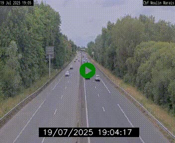Webcam sur le périphérique de Nantes (N844) entre la Porte de Saint-Luce et la Porte d'Anjou, à l'est de la ville