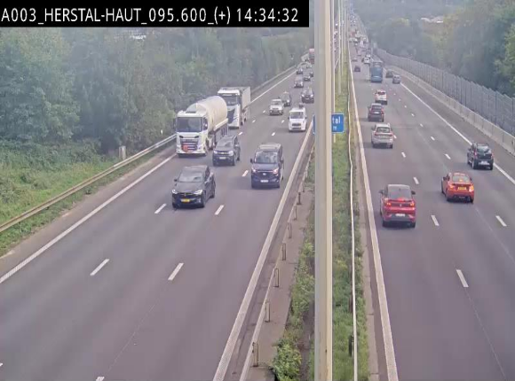 Webcam autoroute Belgique - Herstal - E40 direction Aix-la-Chapelle - BK 97