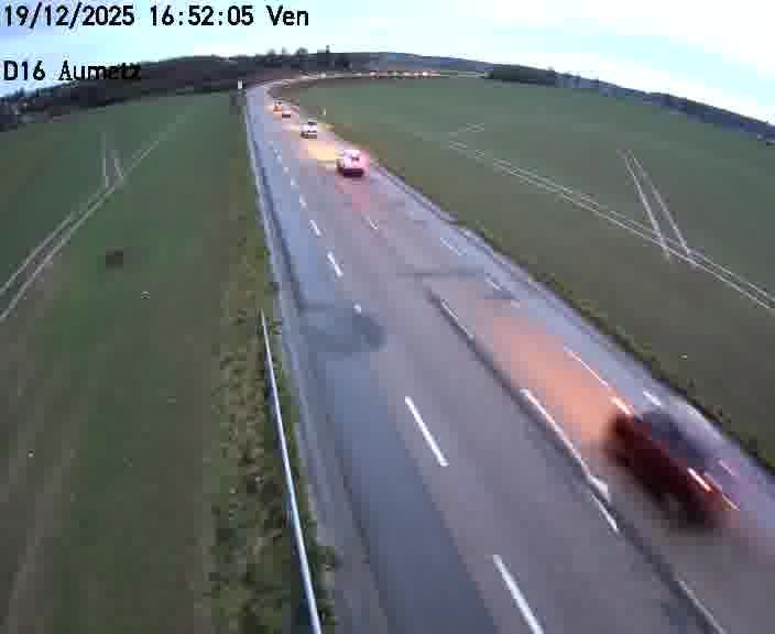 Webcam sur la D16 à Aumetz. Vue orientée vers A30