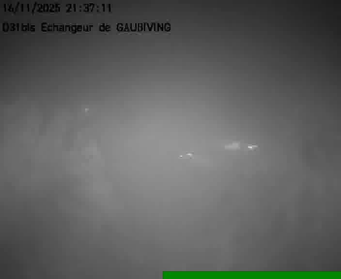 Dispositif d’observation sur D31bis (France) à Gaubiving, en direction de Sarreguemines, offrant une visualisation fiable des conditions de circulation.