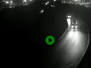 Caméra autoroute à la jonction entre l'A7 et la D301 (Boulevard urbain Sud de Lyon) à Feyzin, au sud de Lyon. Vue orientée vers Mions